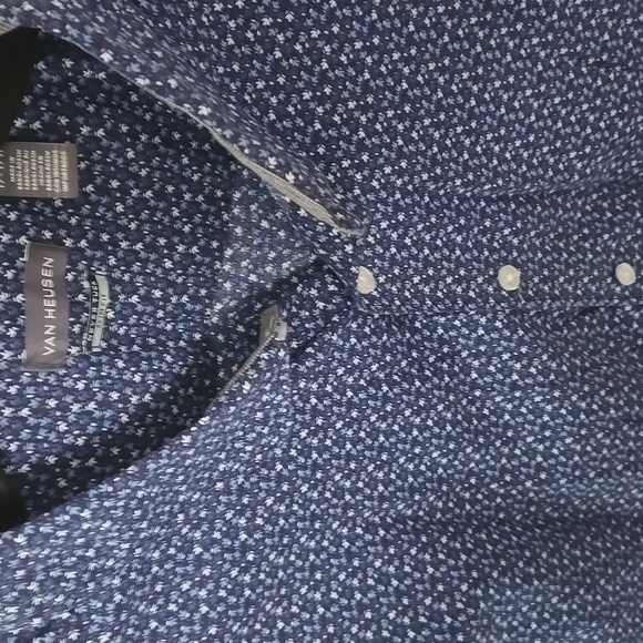 Van Heusen Blue Patterned Shirt - Picture 9 of 13